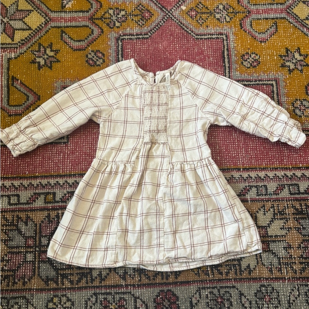 Rylee + Cru flannel windowpane dress